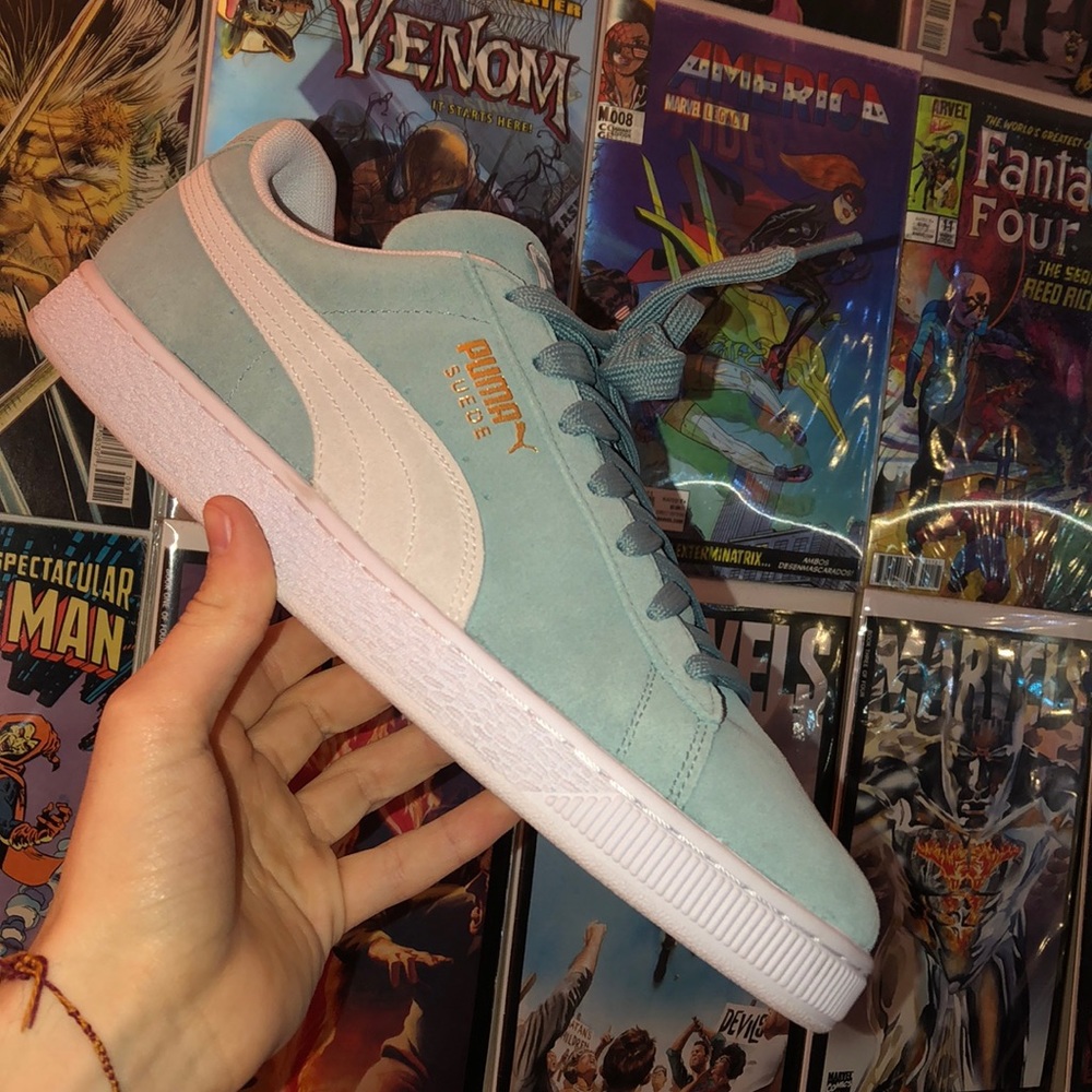 Puma Suede Classic- Aquifer-Puma + White (NEW)